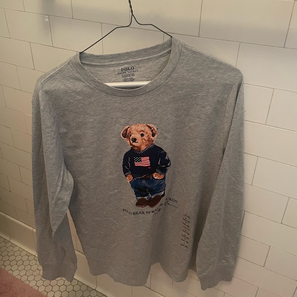 Gray polo T-shirt
